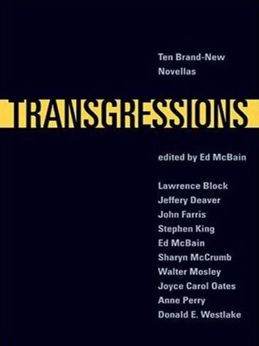 Title details for Transgressions by Lawrence Block - Wait list